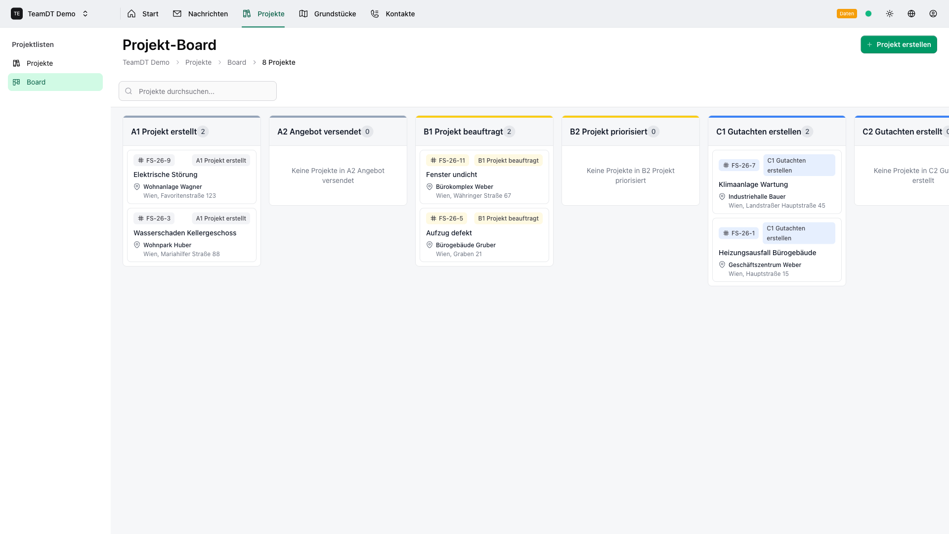 Clear Project Status